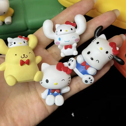 50th Anniversary Blind Box Cute Kt Cat Toy Handmade Kawai Anime Action Figure Kids Trendy Toys Desktop Decoration Festival Gift