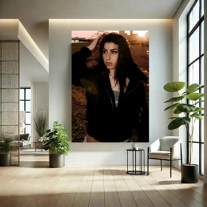 Singer Amy Winehouse Poster Classic poster and wall art prints are suitable for living rooms, bedrooms,and home
