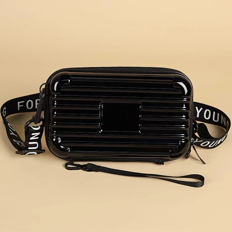〔CC〕|Mini Suitcase Shape Bag Fashion Luggage Bag Handbag Shoulder Bag Waterproof Bag Hard Shell Box Suitcase Purse Clutch Bag