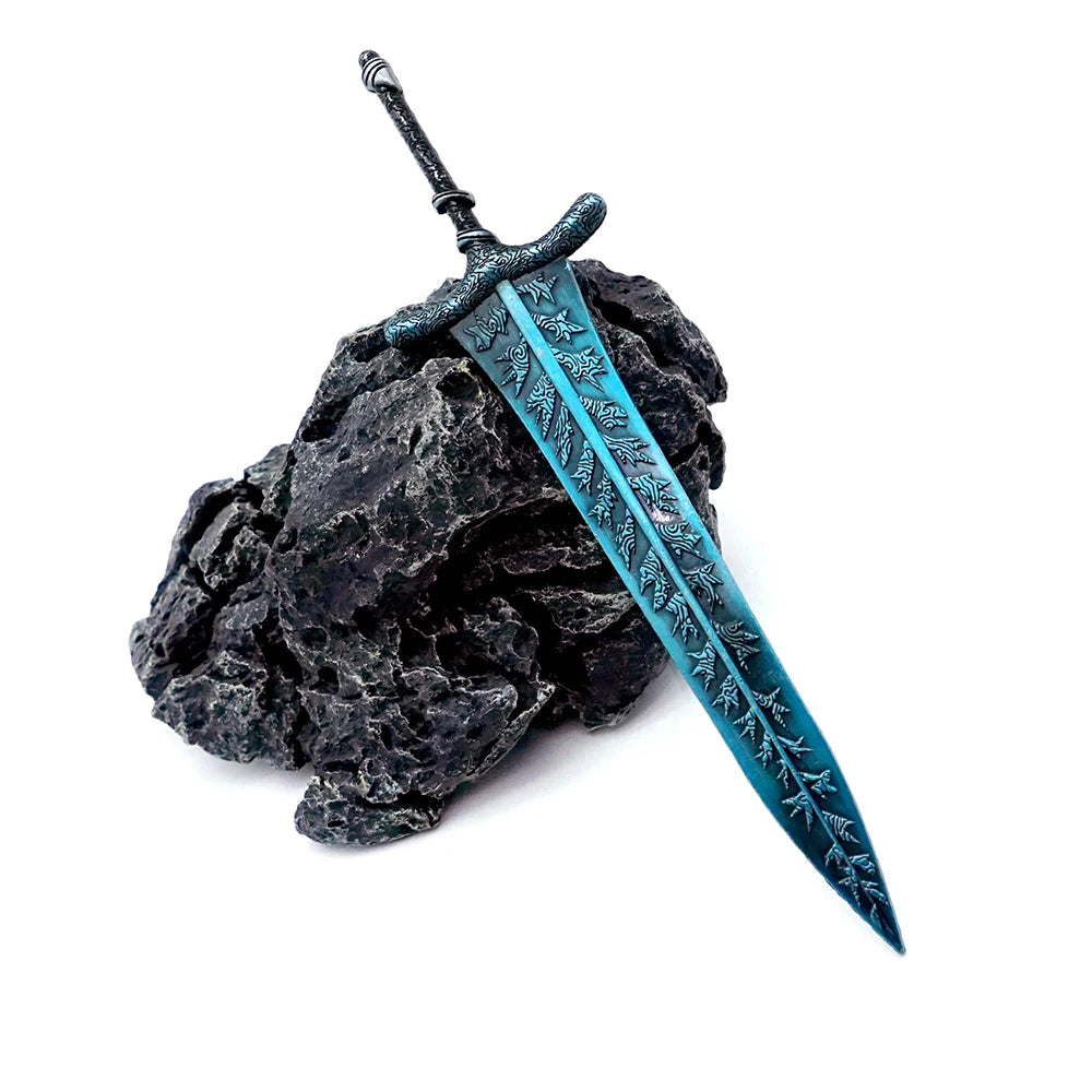 Mini Dark Moon Sword Keychain ER Game Peripherals Ranni Hand of Malenia Moonveil Sword Model Key Ring llavero Gift Toys