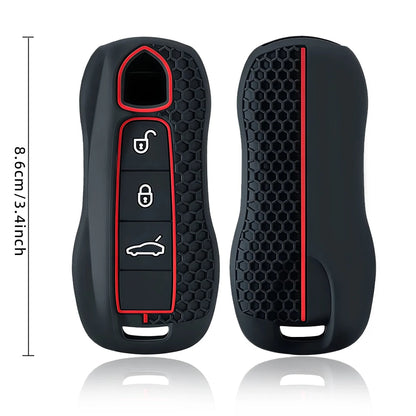 Silicone Car Remote Key Case FOB for Porsche Cayenne 958 911 Lepin 996 Macan Boxster Panamera 997 944 924 Panamera 718 971 9YA