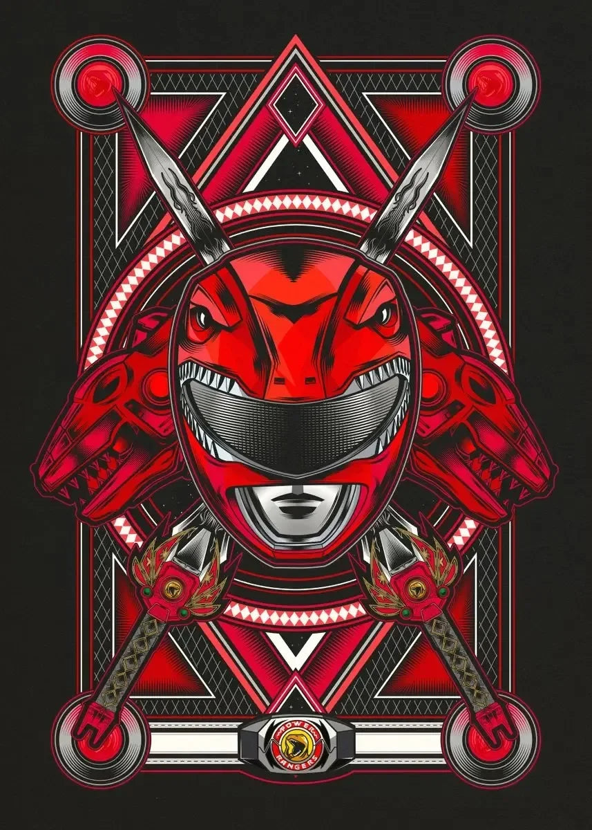Classic Anime Power Ranger Canvas Painting  Modern Art Print for Living Room Wall Decor  Home Decoration Poster  Prints  Decor