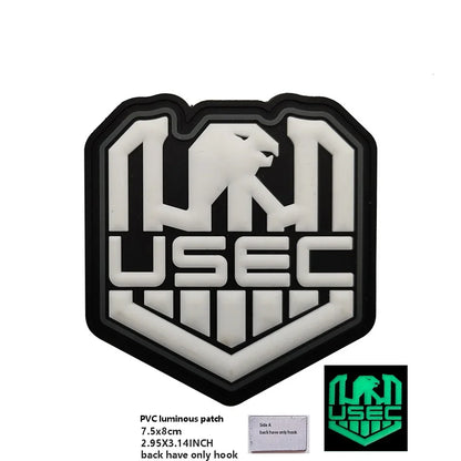 PVC Rubber Patch USEC Team Badge BEAR Magic Armband IR Reflective Tactical Morale Backpack Hook and Loop Patches for Clothing