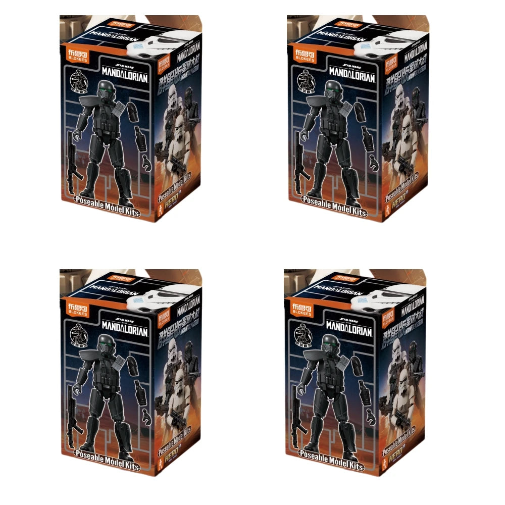 Blokees Galaxy Version 03 Trooper Collection Star Wars The Mandalorian Blind Box Poseable Model Kit Collectible Action Figure