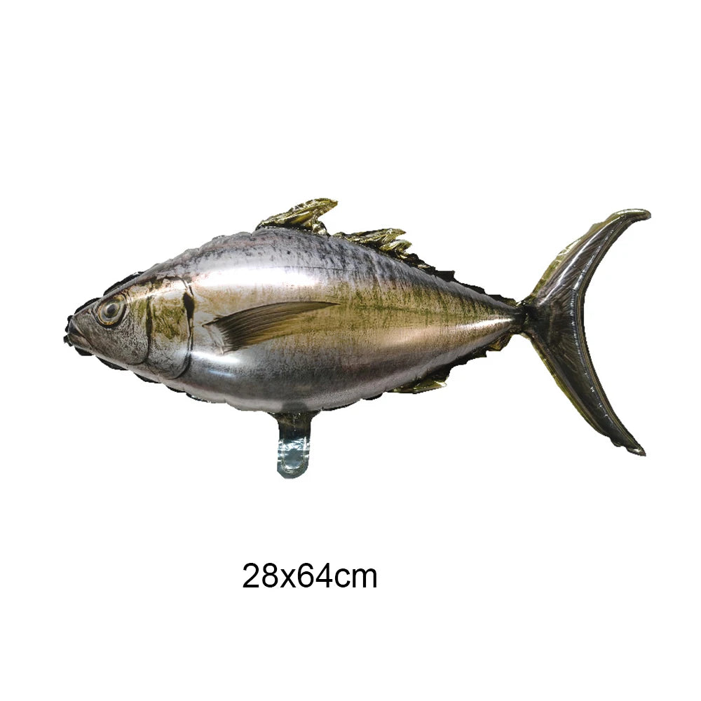 Fish Balloons Realistic Balloons Fishing Birthday Party Decor Cute Inflatable Fish Balloons for Fishing Theme Party Decorations