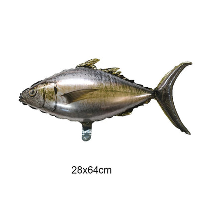 Fish Balloons Realistic Balloons Fishing Birthday Party Decor Cute Inflatable Fish Balloons for Fishing Theme Party Decorations