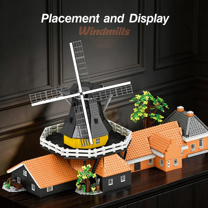 4801PCS Kids Building Blocks Windmills Toy MOC Dutch Windmill House View Model Toys for Children Gift Sets