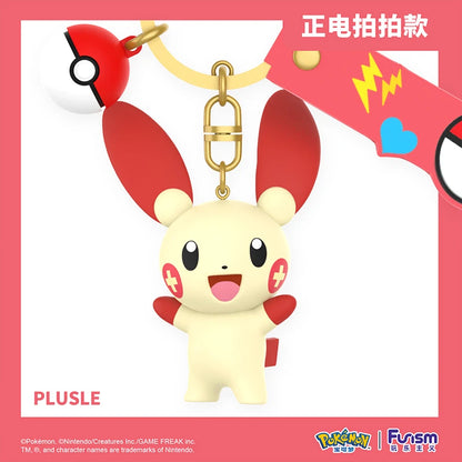 6Style Pokemon Anime Pikachu Gengar Meowth Keychain Car Key School Bags Backpack Decorations Pendant Desktop Decoration Toy Gift