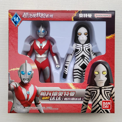 Bandai Original Ultraman TrigaTiga Galaxy Dynasel Vin Super Showdown Monster Golbadada Set Box Soft Plastic Doll Children's Gift