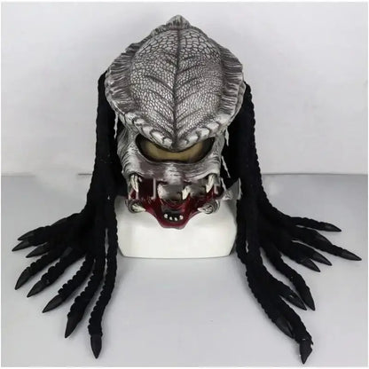 Adult 3D Predator Mask Latex Alien Terror Face Mask Halloween Fancy Dress Cosplay Party Prop In Stock