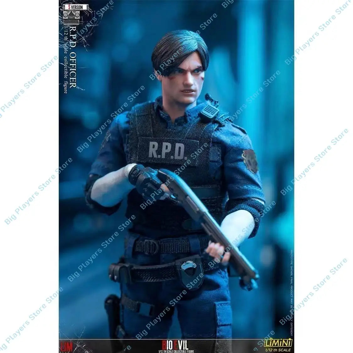 In Stock LIMTOYS LiMiNi 1/12 RPD Officer Resident Evil Leon Action Figure