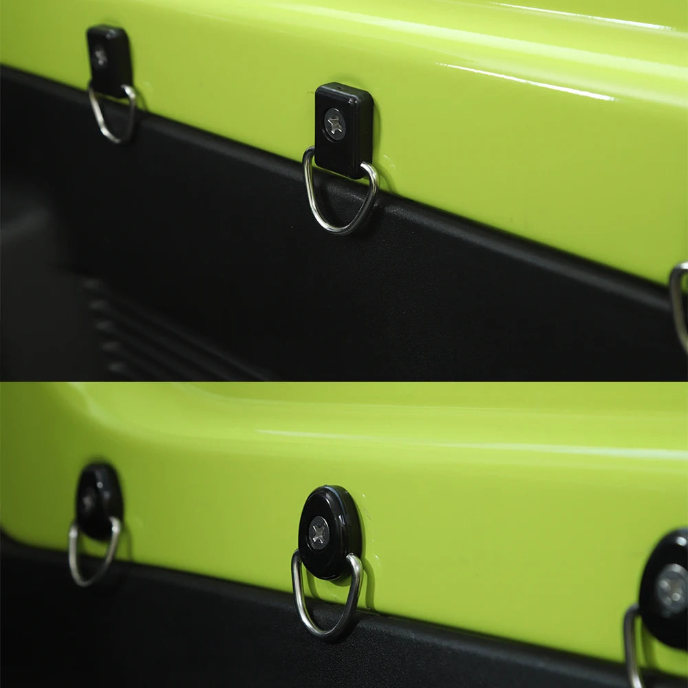 Tie-Down Anchors D-Ring Buckle Screw Tail Box Hook for Suzuki Jimny 2019 2020 2021 2022 2023 JB64 JB74 Car Interior Accessories