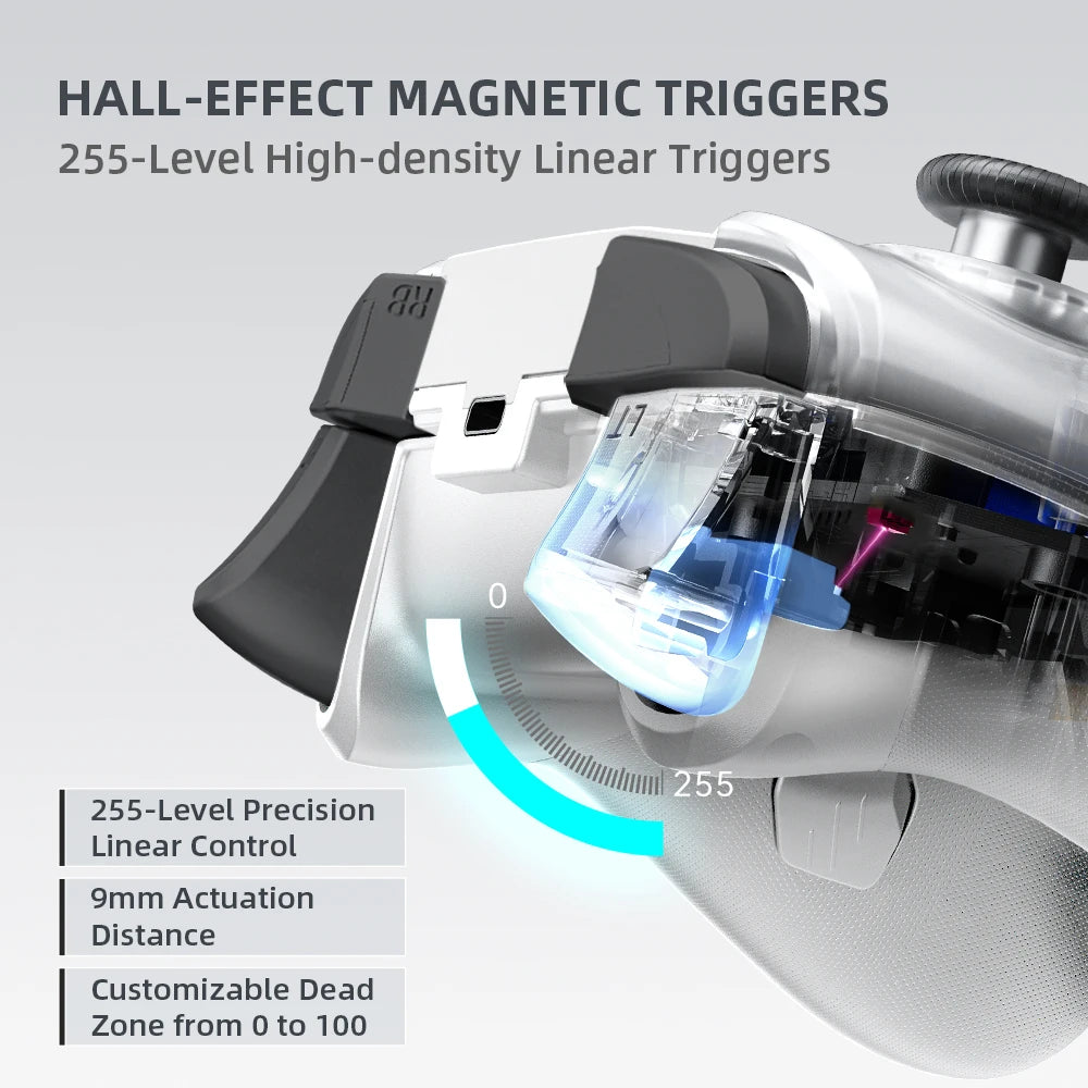 Machenike G5Pro Max SE Gamepads With Charging Dock Optional Hall Effect Joysticks Triggers RGB Light Wireless Gaming Controller