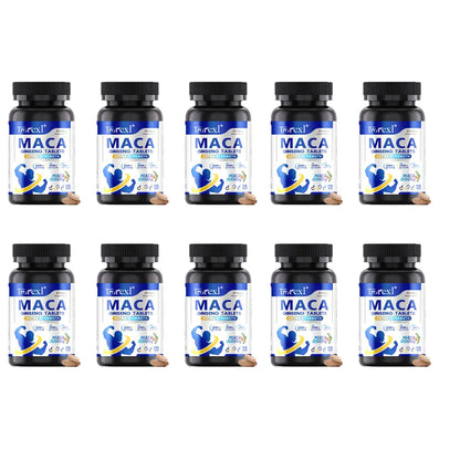 120 Caps MACA Ashwagandha Ginseng Natural Morning Stamina & Boost Flow Enhancer Immune Support | Kosher/Halal Certified