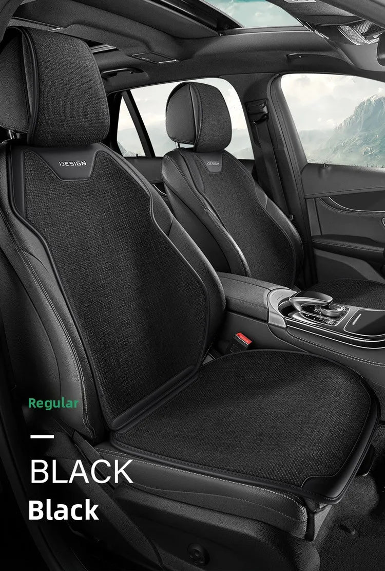 Universal Linen Car Seat Cover Four Season Flax Comfortable Breathable Anti-Slip Car Covers Cushion SUV Sedan Seat Protection