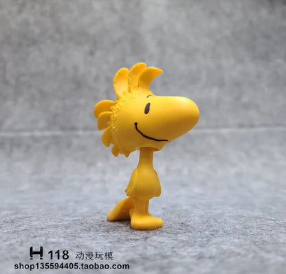 Snoopy Sally Woodstock Figure Ornament Cartoon Doll Model Interior Decoration Mini Figurine Toy Desktop Display Gift for Fans