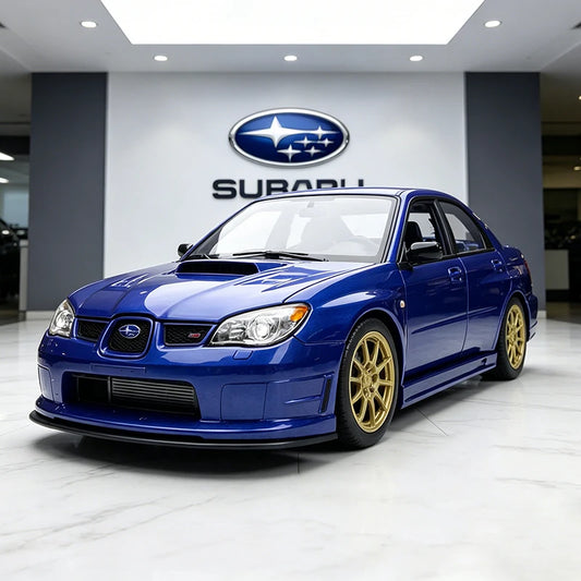 WELLY 1:24 Subaru lmpreza WRX STI Alloy Car Diecasts & Toy Vehicles Car Model Miniature Scale Model Car Toy For Children
