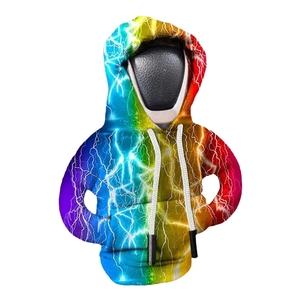Universal Car Gear Shift Lever Cover Automotive Gear Shift Knob Sweatshirt Cover Vehicles Gear Knob Hoodies Interior Accessories