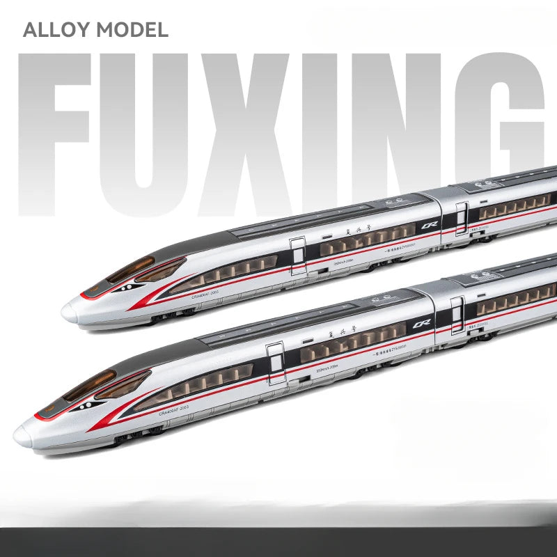 1/87 High Speed Railway Alloy Train Models Car Toys Magnetic Connect Doors Opened Train Model For Hobbyists Hobby Collections