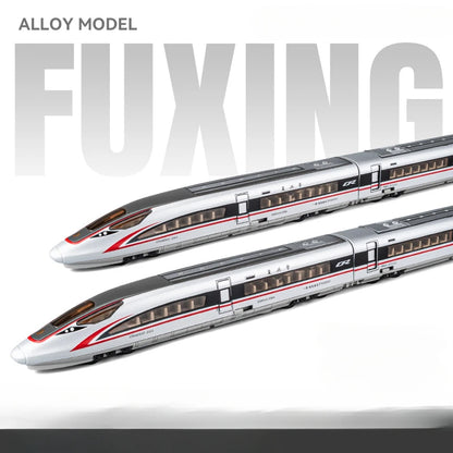1/87 High Speed Railway Alloy Train Models Car Toys Magnetic Connect Doors Opened Train Model For Hobbyists Hobby Collections