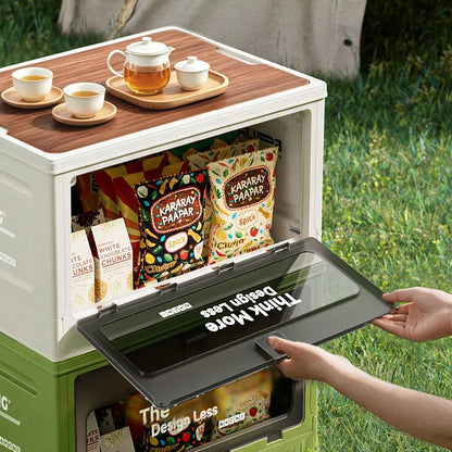 Large-Capacity Storage Box, Outdoor Sub-Box, Trunk Organizer Box, Vehicle-Mounted Camping Collapsible Storage Box, Storage Box