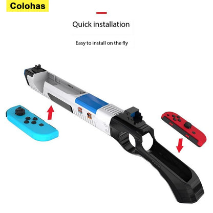 Game Shooting Gun For Nintendo Switch Joy-con Handgrip Sense Joystick Controller Gamepad Joypad Gaming Gun for NS Accessories