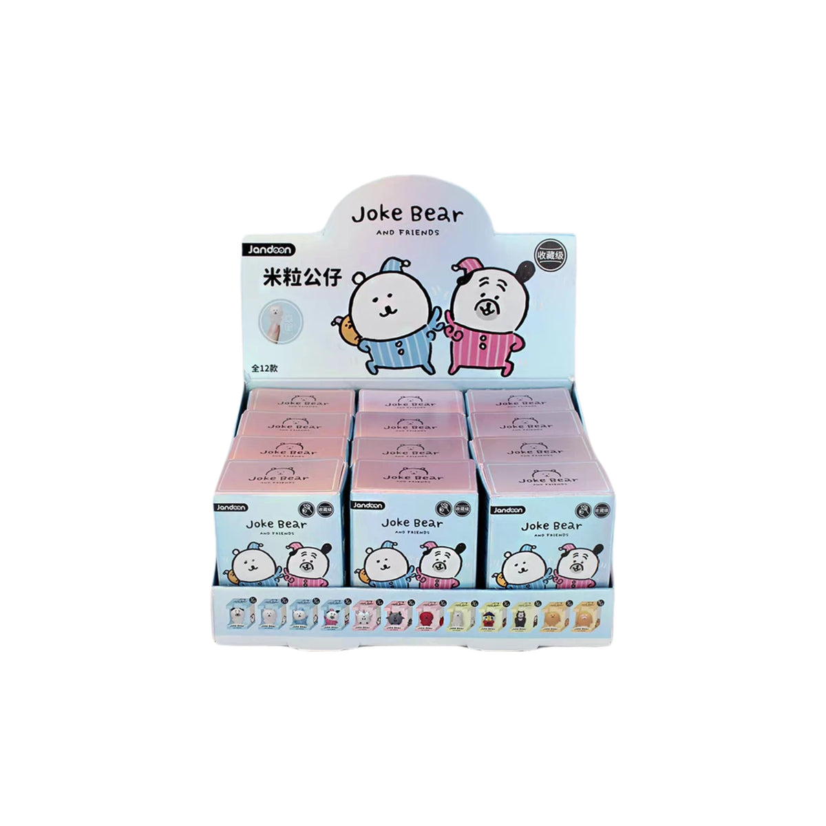 JANDOOM  Toy Story Stitch Mickey Mouse Winnie Zootopia Doraemon Action Figure Rice Grains Doll Model Blind Box Toys Modei Gifts