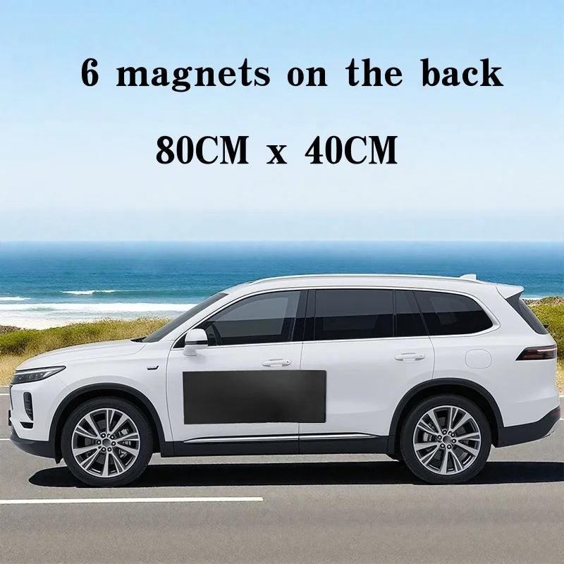 Adhesive-Free/Magnetic Car Body Anti-Scratch Protector Black Auto Door Side Edge Guard Decorative Protection Pad Stickers