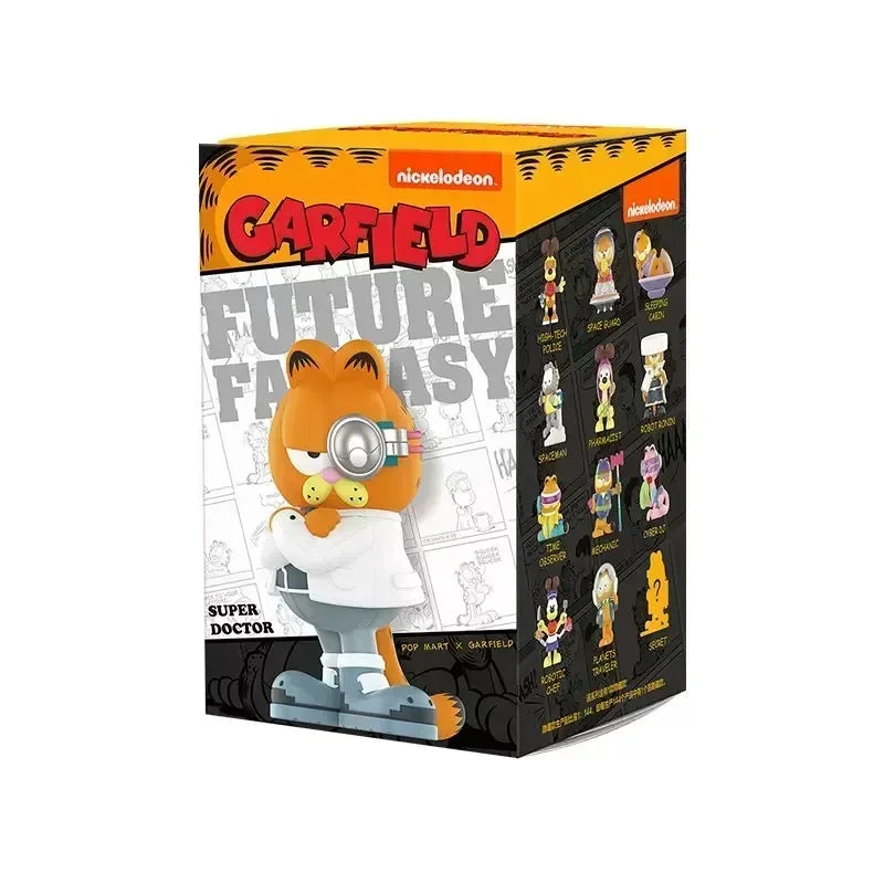 POP MART Garfield Future Fantasy Series Blind Box Guess Bag Mystery Box Toys Doll Cute Anime Figure Ornaments Gift