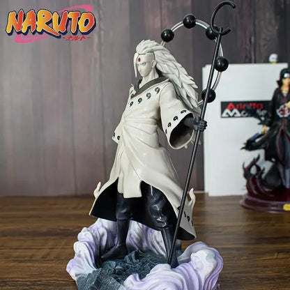 28cm Naruto Shippuden GK Anime Figure Six Paths Model Uchiha Madara Action Figure Kawaii PVC Statue Collectible Kids Gifts