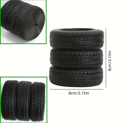 1pcs Fun Tire-Shaped Pen Holder -PVC Desk Organizer, Ideal for School and Office Supplies, Painted Finish, Office Supplies