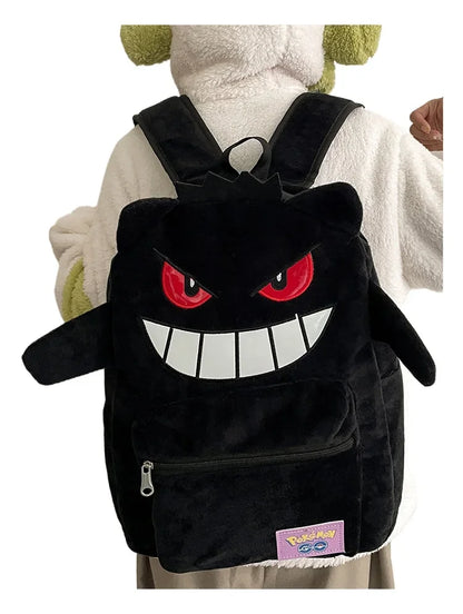 Gengar Backpack Trendy Cool Large Bag Cute Cartoon Kawaii Couple Gift Storage Toys Anime Accessories