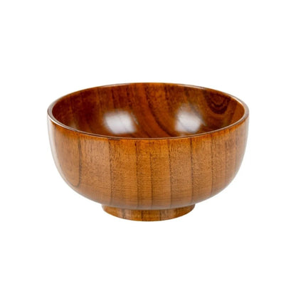 New Japanese Style Wooden Bowls Handmade Crafts Soup Bowls Food Containers Household Wooden Utensils Tableware