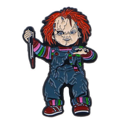 Good Guys Enamel Pin Horror Movie Badges on Backpack Brooches For Women Lapel Pin Halloween Jewelry Cosplay Accessories Gifts