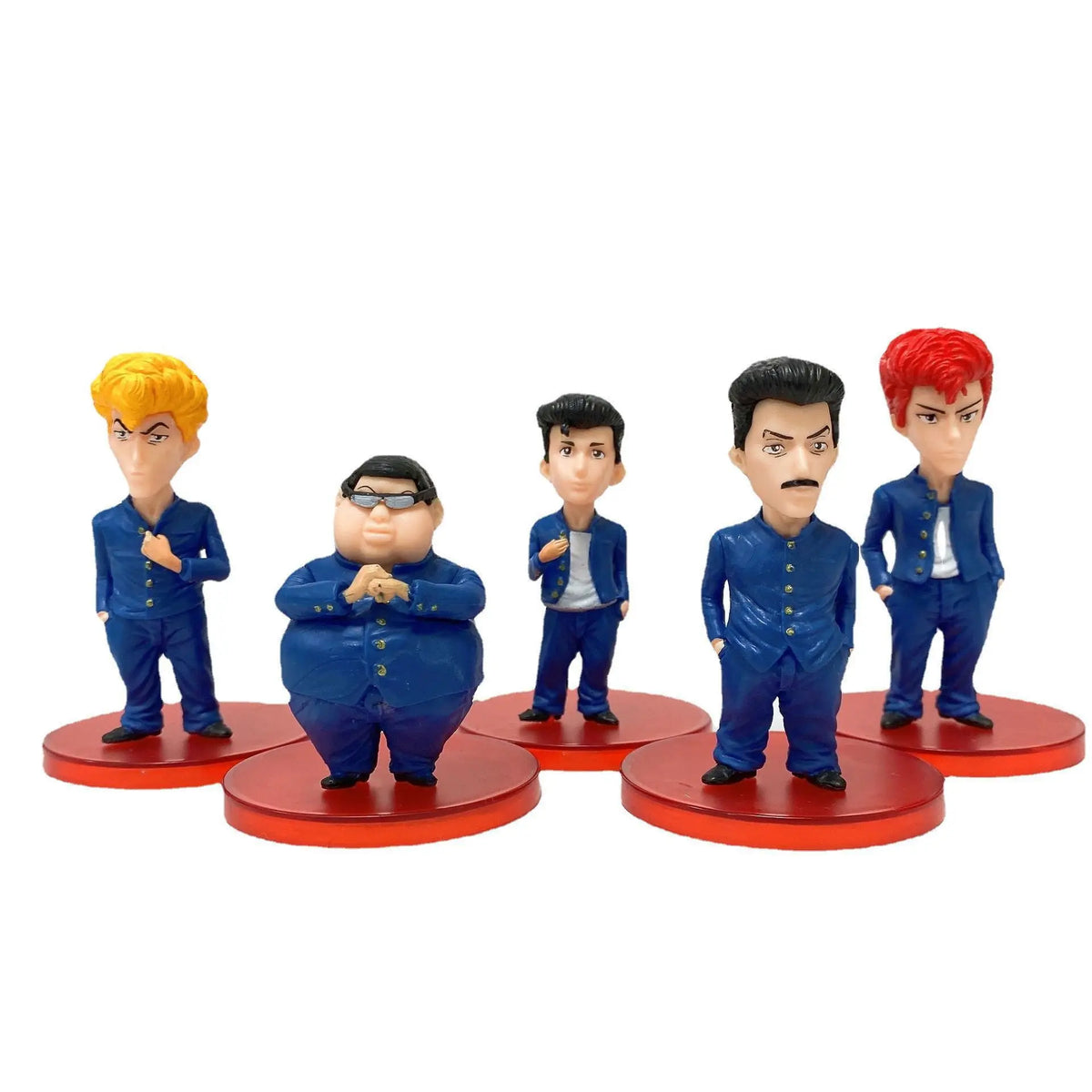 5pcs Cartoon Slam Dunk Sakuragi Anime Peripheral Q Version Desktop Model Toy Decorative Ornaments