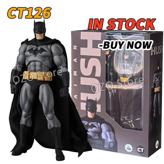 In Stock CT Toys Batman Figure Batman Mafex 126 Action Figures DC Justice League Hush Figurine The Dark Knight Collection Toy