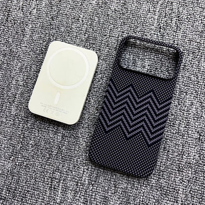 Slim Frameless Carbon Fibre Sunset PC For Magsafe Magnetic Case For iPhone 17 Air 16 Plus 15 14 13 12 Pro Max Shockproof Cover