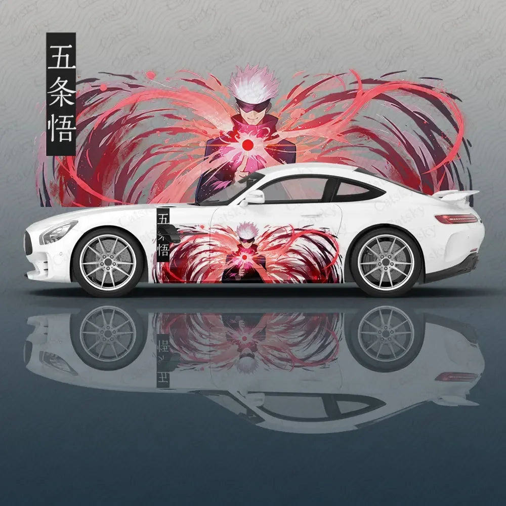 Jujutsu Kaisen Anime Car Decal Flower Vinyl Car Stickers SUV Side Graphics Decals, Universal Size, Vehicle Body-Decals