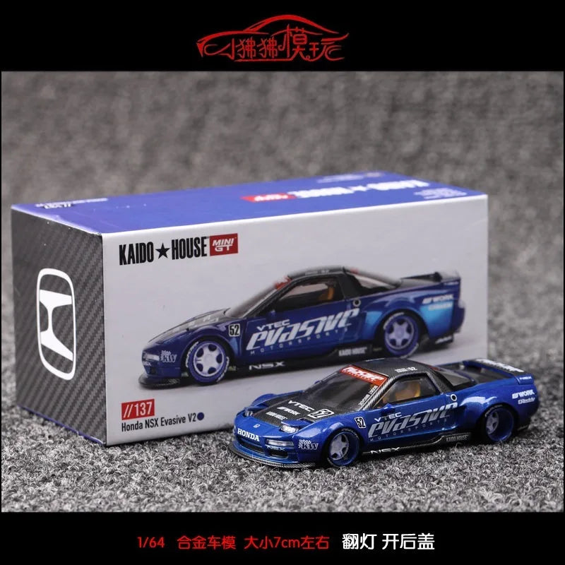 Kaido House MINI GT 1:64 Honda NSX Racing V1 racing alloy car model desktop ornament collection boys' toys