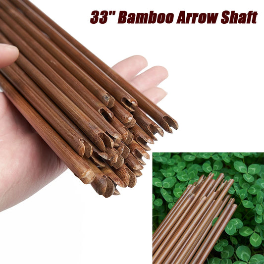 33 Inch Natural Bamboo Arrow Shaft DIY Handmade Archery Arrow Blank Shaft for Recurve Bow Longbow Hunting Shooting Practice