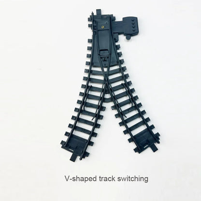 Vintage Steam Train Track Accessories Simulation Electric Train Model Retro Track Train Boy Toys Gift For Kids