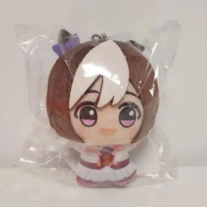 12cm New Uma Musume Pretty Derby Plush Toys UMPD Kitasan Black Almond Eye Anime Game Character Merchandise Keychain For Fan Gift