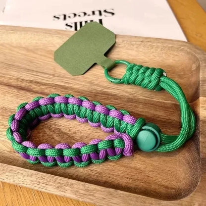 Handwoven Adjustable Mobile Phone Universal Lanyard Wrist Strap Outdoor Sports Convenient Safety Anti-Drop Rope