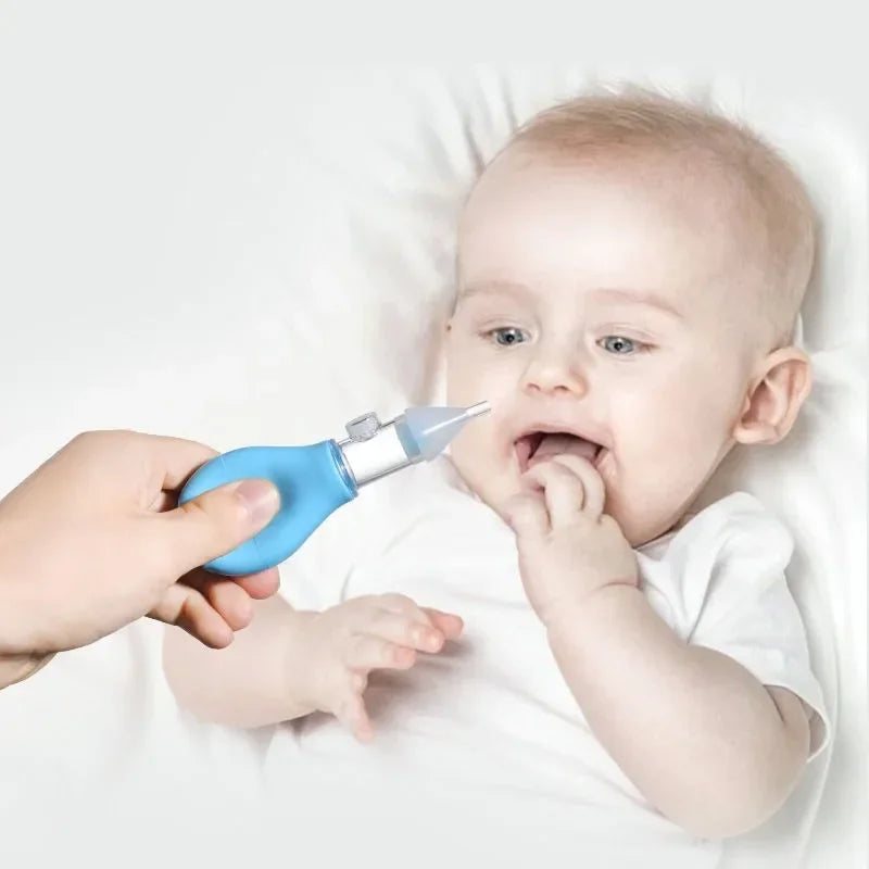 Silicone Baby Nasal Aspirator Suction Pump Infant Nose Cleaner Children Kids Soothing Nose Cleaning Device Nasal Cleaning Tools