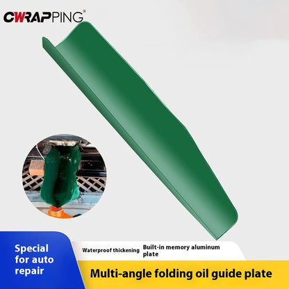 Flexible Draining Tool Foldable Car Funnel Oil Guide Plate Motorcycle Auto Engine Oil Filling Tools Universal Car Accessories