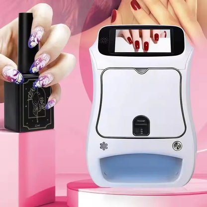 2026 Automatic Smart DIY Digital Nail Art Printer Machine Touch Screen AI Professional 3D Nail Printer