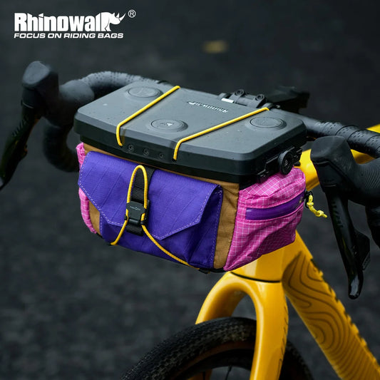 Rhinowalk 3.3L Bike Handlebar Front Bag Modular Cycling Storage Bag With Quick Release Device Platform Travel Accessories