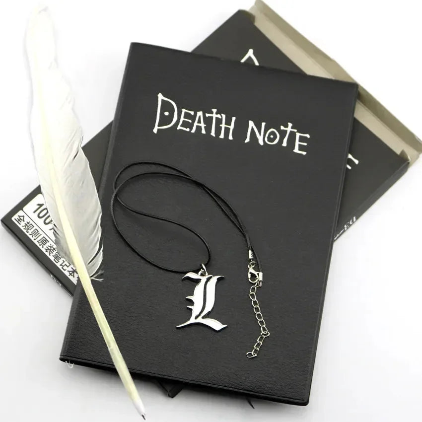A5 Anime Death Note Notebook Set Leather Journal Collectable Death Note Notebook School Anime Theme Writing Journal for Gifts