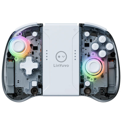 LinYuvo Meteor Light Wireless Controller KS37B  for Switch/OLED with Programmable/Motion Control/Dual Vibration/Turbo Function