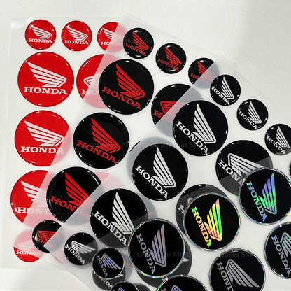 Universal 3D Motorcycle Car Wings Reflective Waterproof Soft Adhesive Sticker for Moto Racing Decorative Car Wing Decal